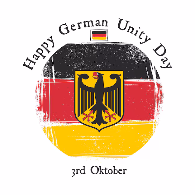 Happy German Unity Day Illustration